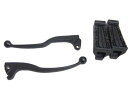YBR125 ブレーキレバー クラッチレバー 左右セット (ディスク用) フット ステップ ゴム