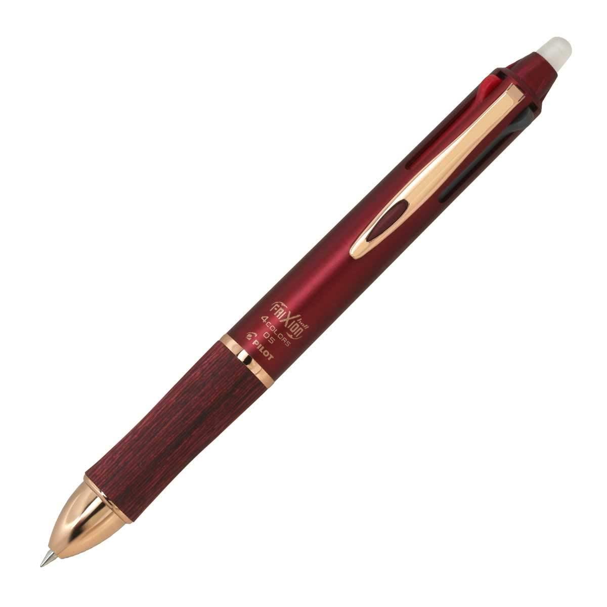 Pilot 複合 筆記具 ボールペン 黒 0 5 mm 赤 青 緑 フリクションボール 4 05 ウッド lkfb 3 sef ボルド..