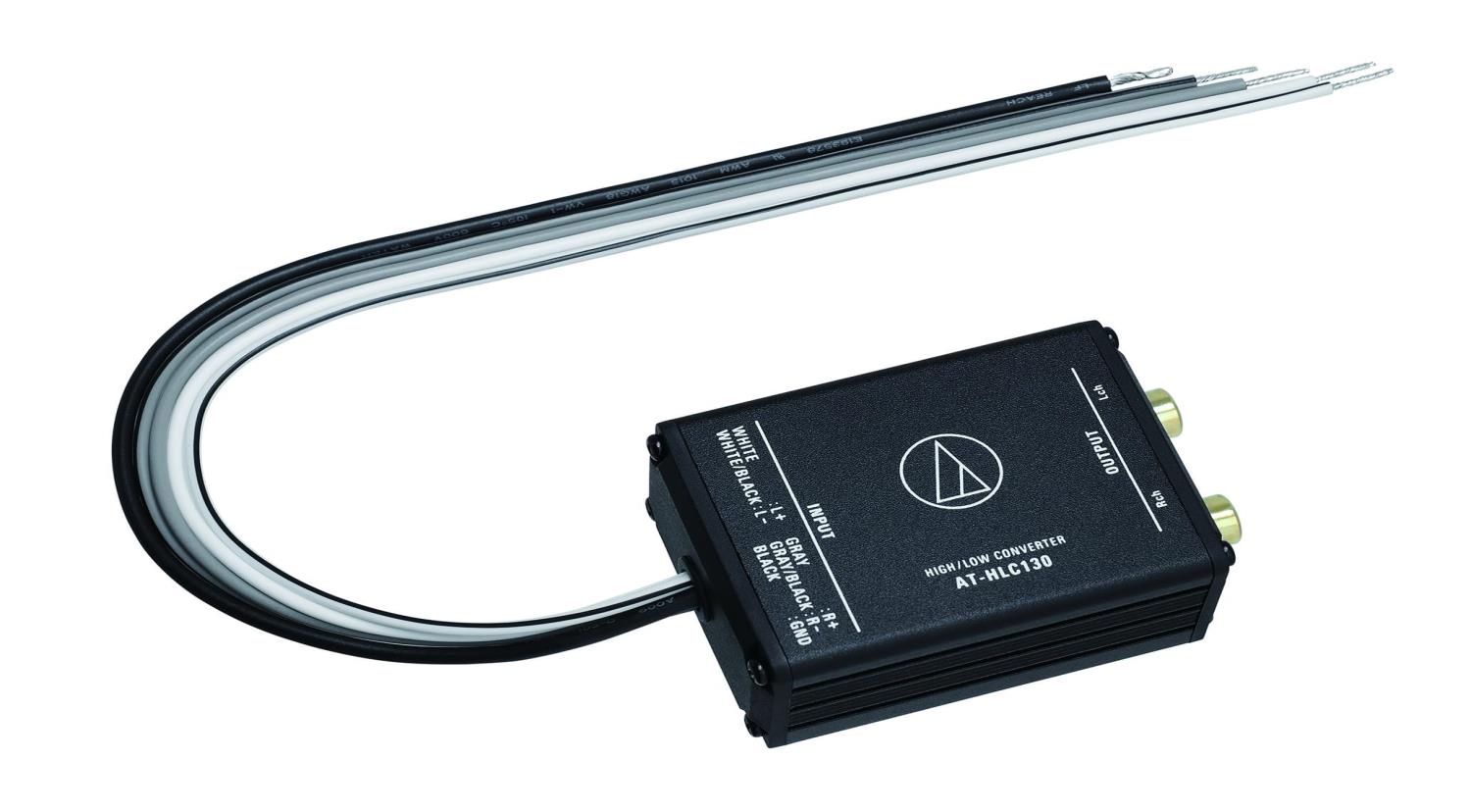 オーディオテクニカ AT-HLC130 ハイローコンバーター スピーカーライン変換 RCA メタルボディ 小型 20AWG
