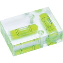 アカツキ製作所 平クロス型アイベル水平器(取付穴付) PTh-40(4)
