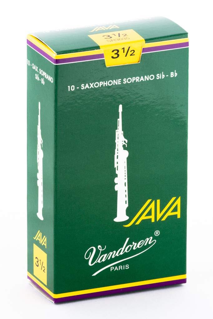 バンドーレン ソプラノサクソフォンリード ジャバ(JAVA) 硬さ:3-1/2 (10枚入)