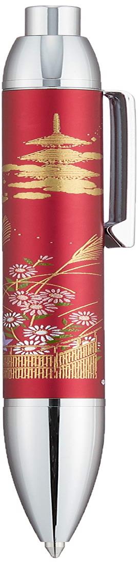 セーラー万年筆 油性ボールペン 優美蒔絵 京秋草 レッド 16-0367-230