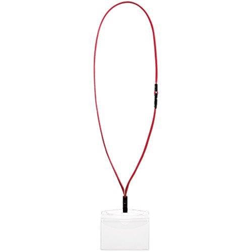 コクヨ 吊り下げ名札 アイドプラス プロテクトタイプ 2つ折り 赤 10個 ナフ-SP195-10R