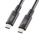 サンワサプライ USB20Gbps(USB4 Gen2×2)Type-C ケーブル KU-20GCCPE10(2)