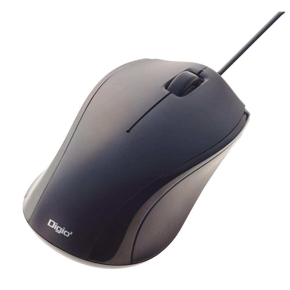 Digio2 静音 3ボタンマウス ブラック MUS-UKT102BK