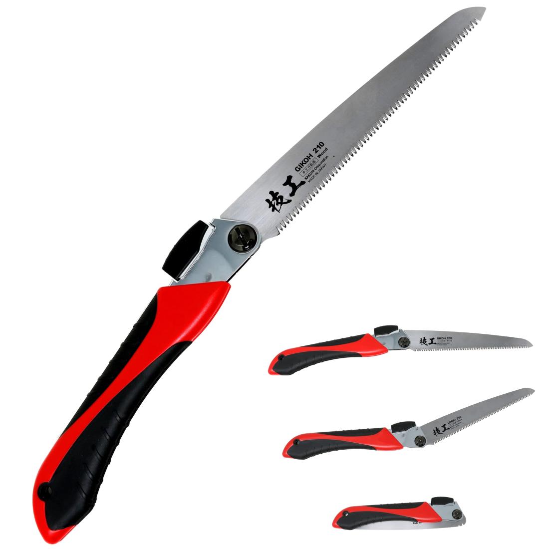 角利産業(Kakuri Sangyo) 角利(KAKURI) 木工ノコギリ 本体 刃渡210mm 替刃式 コンパクト折込鋸 角度2段..