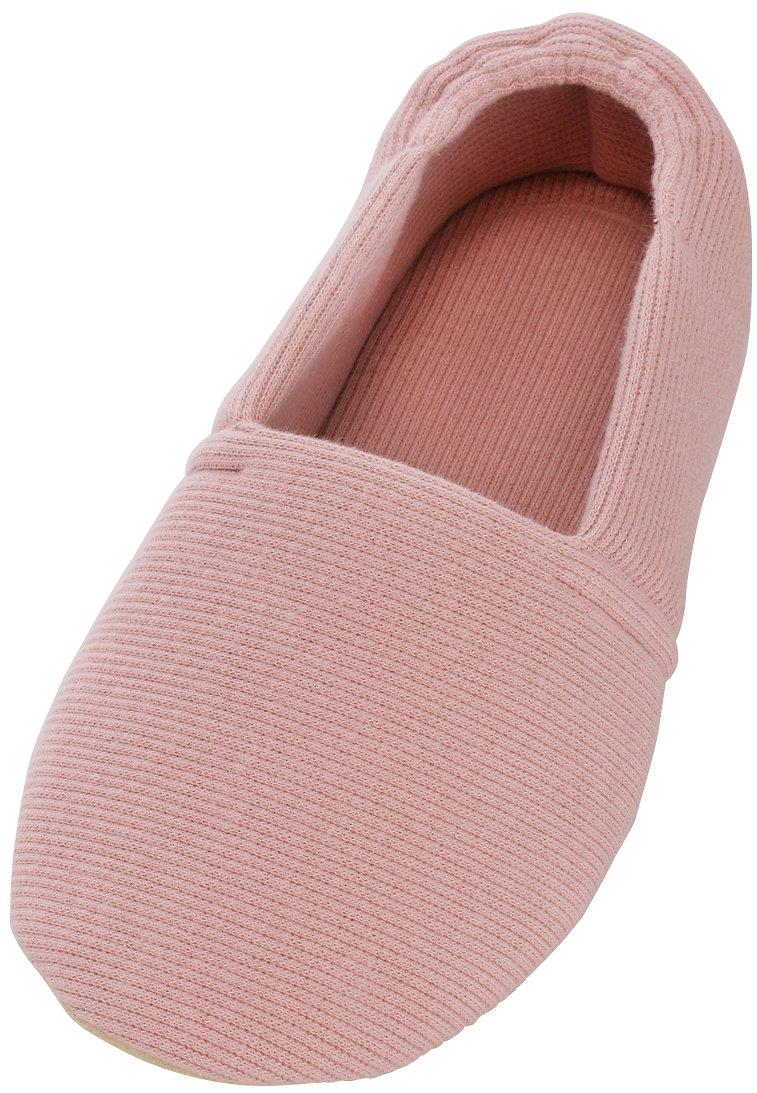 徳武産業 介護シューズ あゆみ エスパド 室内用 ピンク Mサイズ(22.0~23.0cm) 足囲3E相当 両足