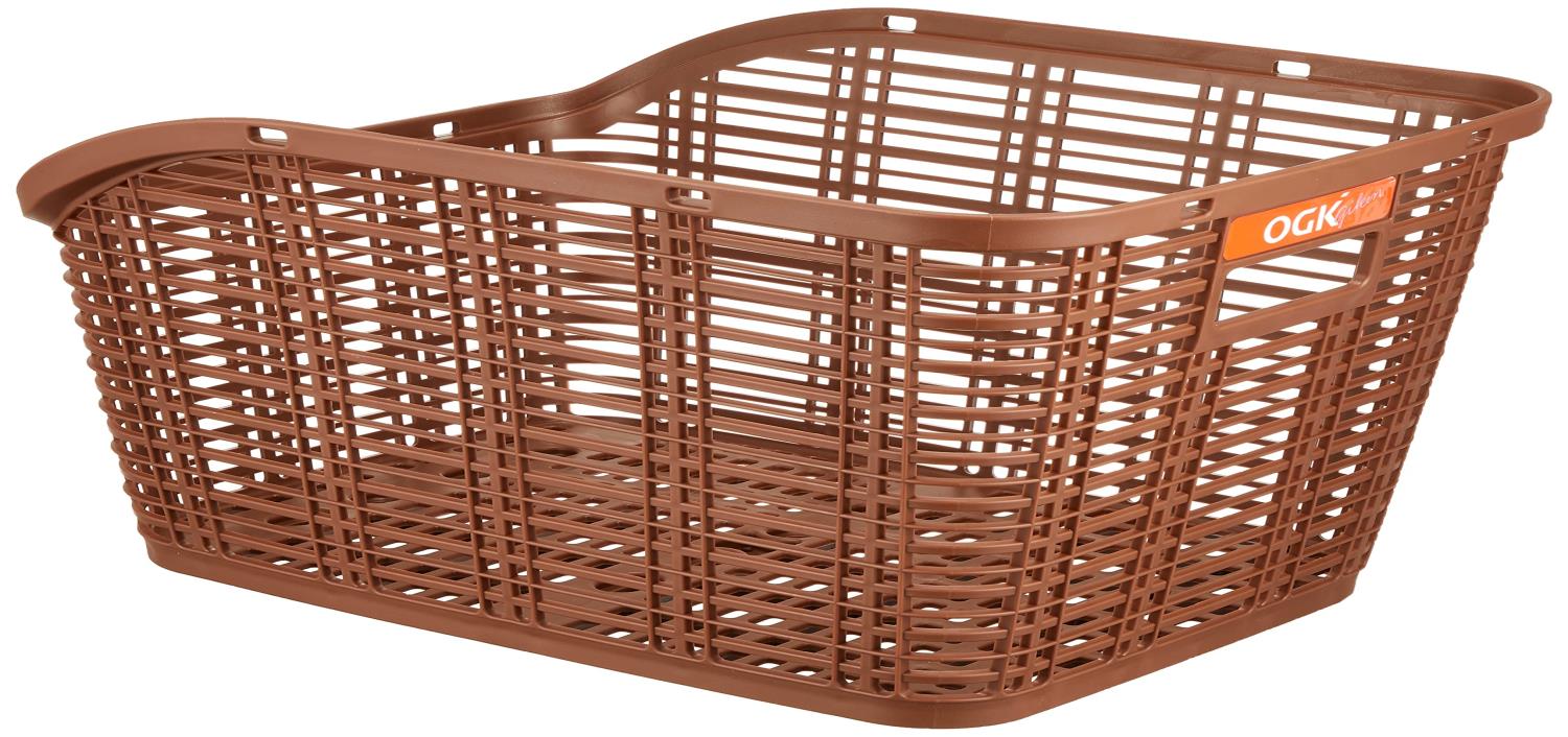 OGK技研 オージーケー技研 うしろ用バスケット RB-005(固定式うしろ用バスケット )ダークブラウン 自転車用(4)