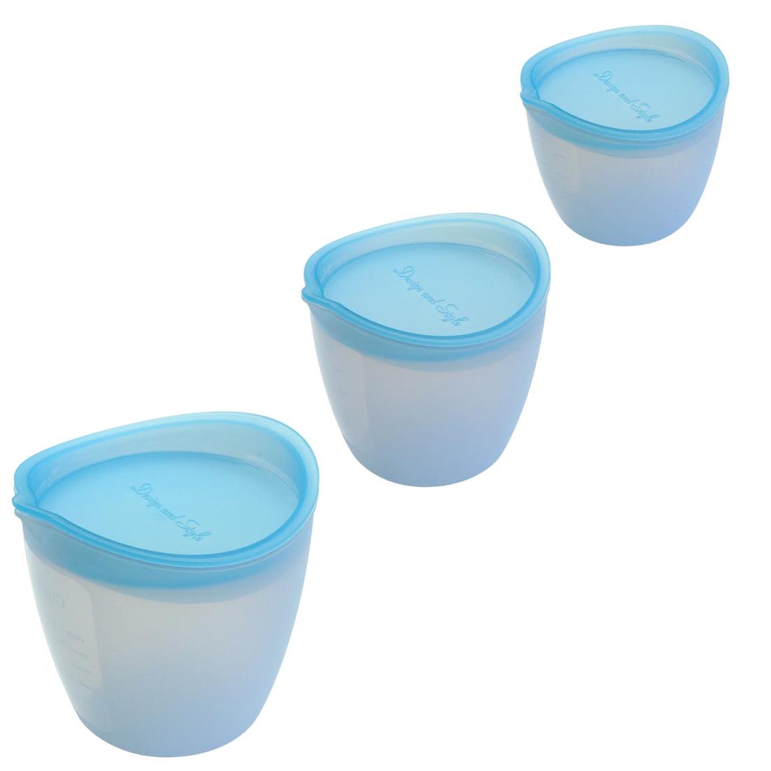 D＆S ふた付きシリコンボウル3点セット 食洗機対応 下ごしらえ 保存 電子レンジ オーブン対応 冷凍 冷..