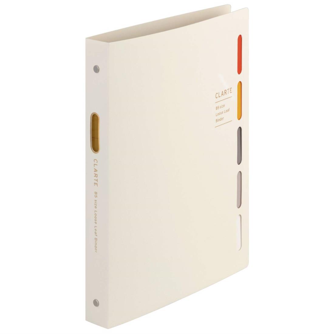 マルマン ルーズリーフ バインダー B5 クラルテ 26穴 アイボリー F311-14