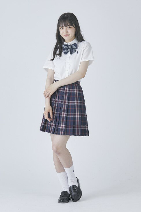 イーストボーイ シャツ 半袖 スクールシャツ 女子 EASTBOY 無地 前開き ワンポイン...