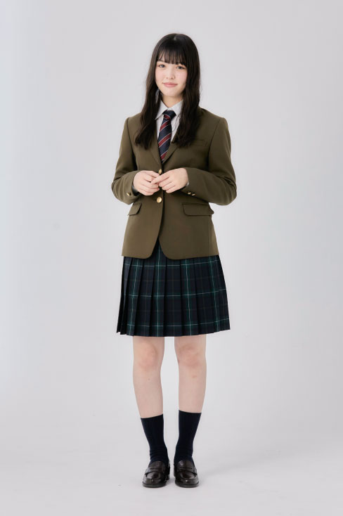制服 スカート チェック グレー 色 【 日本...の紹介画像2