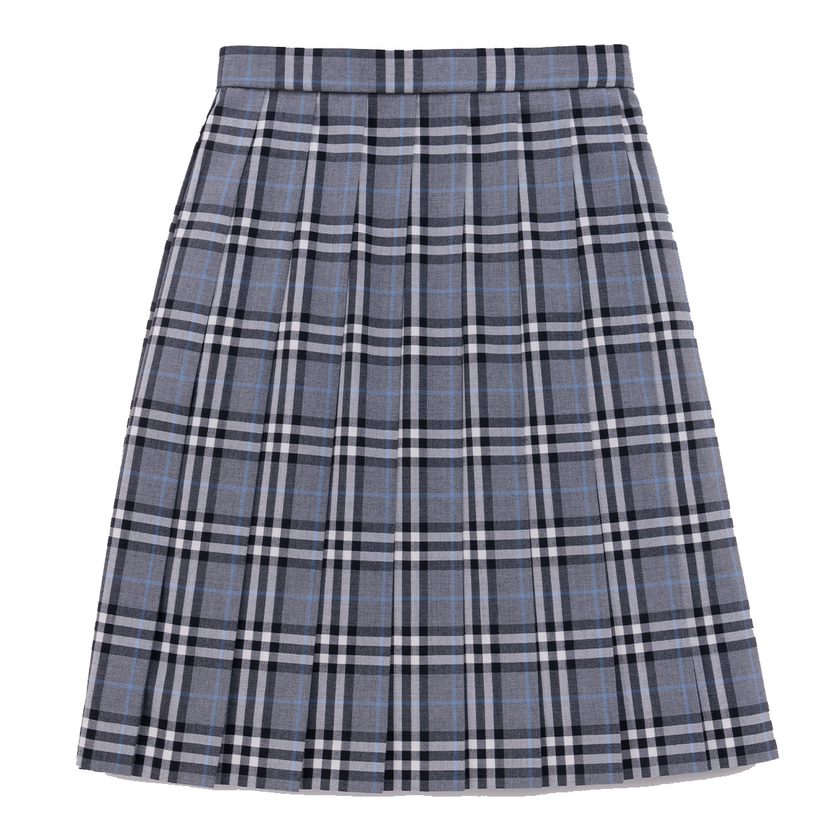 制服 スカート チェック プリーツ 夏 グレー 【 日本製 】 丈48cm スクールスカート プリーツスカート 高校生 中学生 学生 学生服 女子 なんちゃって制服 送料無料 制服風 カンコー KHS224
