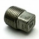 ステンレスねじ込み継手四角プラグ RオネジM4P-R1/4 | R1/4(8A)(mm)