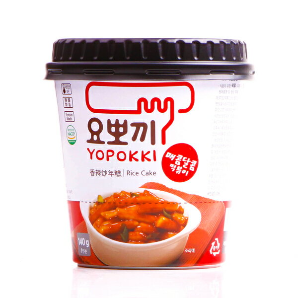 【送料無料】即席甘辛トッポギカップ140g 1箱24個(280円×24)　ヨポッキ YOPOKKI カップ トッポキ 韓国 食品 おやつ お菓子 おつまみ