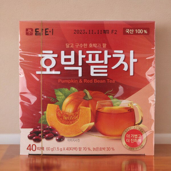 [ダムト]カボチャ小豆茶(1.5g×40包入・ティーパック) 健康茶 韓国お茶 韓国飲料