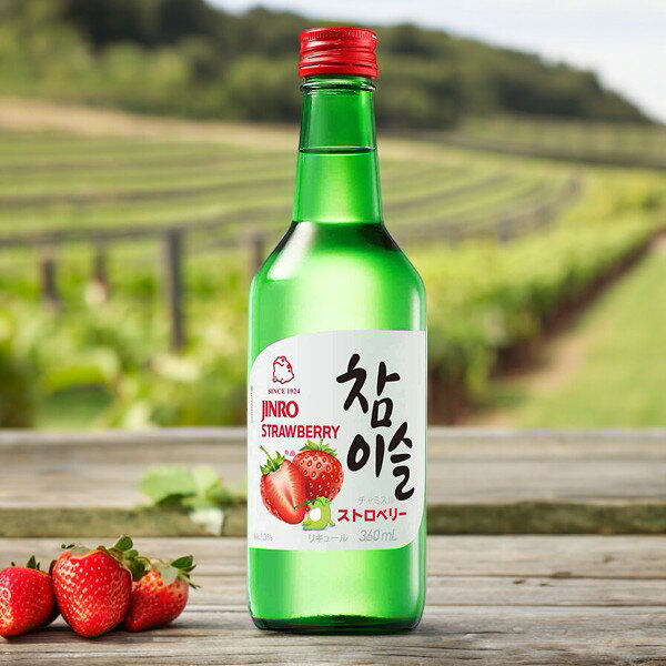 チャミスルストロベリー味360ml Alc.13％ 韓国お酒 伝統酒 韓国食品