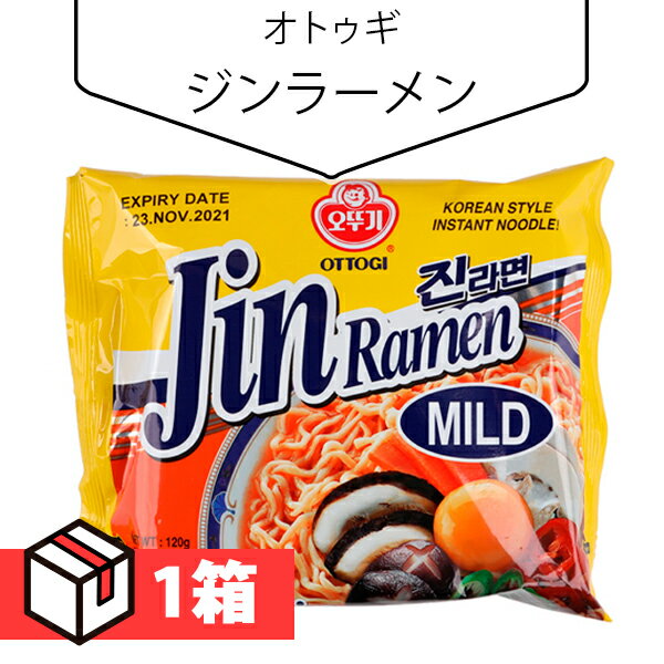 【送料無料】[オトゥギ] ジンラーメン（小辛）120g 1箱(135円×40個)袋ラーメン 韓国らーめん 韓国食品 インスタントラーメン 韓国食材