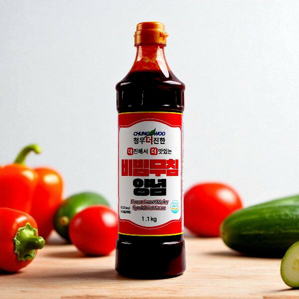 [チョンウ]つぶ貝和えソース1.1kg ビビムソース ビビム麺 たれ 韓国料理 韓国食材 韓国食品 和え物