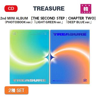 【おまけ付き】TREASURE 2st MINI ALBUM 【THE SECOND STEP : CHAPTER TWO】★PHOTOBOOK ver. (2種セット) トレジャーALBUM CD YG /生写真+トレカ(8809848758119-02)