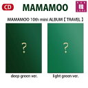 【おまけ付き】 MAMAMOO 10th Mini Album【 TRAVEL 】バージョンランダムママム(deep green light green ver）/おまけ：生写真(8804775151446-01)