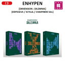 ※韓国発売日：2021年10月13日予定 ※日本発送日：発売日より7日後から順次発送 ※商品構成 ■ [DIMENSION : DILEMMA] - SCYLLA-ver. ODYSSEUS-ver. CHARYBDIS-ver. よりランダム1種 ■ 1 CD (バージョン別) ■ フォトブック : 各バージョン1種 SCYLLA 112p/ ODYSSEUS 120p/ CHARYBDIS 112p ■ リリックブック : 20p / 各バージョン1種 ■ フォトカード : 各バージョン8種中 ランダム1種 ■ フォログラムフォトカード : 各バージョン7種中 ランダム1種 ■ ミニポスタ :折畳封入 / 各バージョン7種中 ランダム1種 ■ ステッカー : 各バージョン1種 ※初回特典なし　 更新：2021.10.19.　 ※この商品は、注文(予約)確定後のキャンセルはできません。 ※アウトボックスは商品の保護のためのものであり、 凹みやスクラッチなどが付いている場合がございます。 これらの理由での交換・返品はできませんのでご了承下さい。 ※輸入品のため汚れ・擦れなどがある場合がございます。ご了承願います。 ENHYPEN 正規1集 アルバム DIMENSION : DILEMMA (SCYLLA/ ODYSSEUS/ CHARYBDIS Ver.) バージョンランダムENHYPEN 正規1集 アルバム DIMENSION : DILEMMA (SCYLLA/ ODYSSEUS/ CHARYBDIS Ver.) バージョンランダム