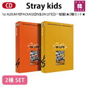 Stray Kids 正規1集 一般盤★2種セット リパッケージ CD アルバム ストレイキッズ スキズ JYP/おまけ： 生写真+トレカ(2209999991896-03)