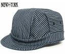 ニューヨークハット NEW YORK HAT ニューヨークハット 帽子 ワークキャップ キャップ #6254 Hickory Engineer ヒッコリー エンジニア おしゃれ