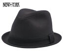 New York Hat ニューヨークハット 帽子 #3105 Canvas Fedora キャンバスフェドラ ハット おしゃれ メンズ レディース 父の日 プレゼント