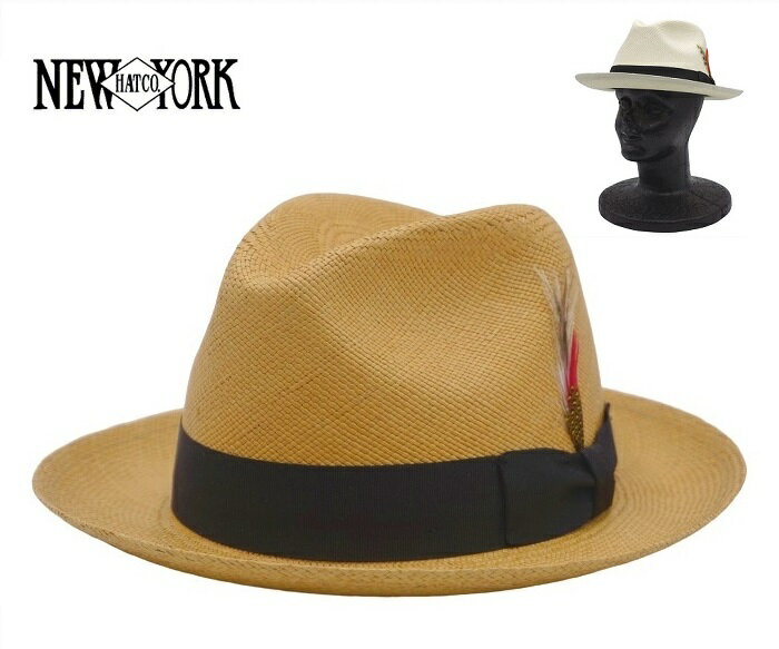 ニューヨークハット New York Hat ニューヨークハット 帽子 #2078 Panama Fedora パナマフェドラ おしゃれ ストローハット 夏用