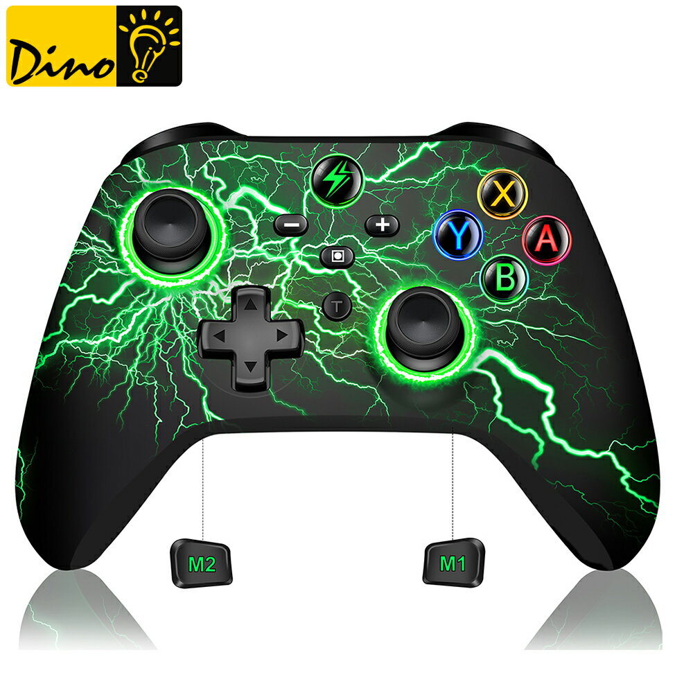 スイッチ コントローラー Switch コントローラー nintendo switch proコントローラー マクロ機能 背面ボタン付き 9色変換RGBライト トリガーボタン 1000mAh スリープ復帰 連射 Switch/lite/有機ELモデル/PC Steam対応 プレゼント【1年保障】のサムネイル