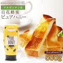 純粋はちみつPURE HONEY（500g） 完熟蜂蜜 アルゼンチン産 百花蜂蜜 プッシュボトル 蜂蜜専門店 かの蜂生はちみつ 非…