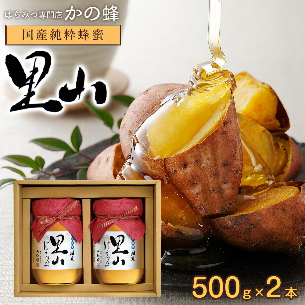 国産 里山はちみつ 500g×2本セット 蜂蜜 贈り物 御中元 お中元 ギフト お取り寄せ グルメ 送料無料 プレゼント お返し 返礼品 福岡県クーポン蜂蜜専門店　かの蜂生はちみつ 非常食 100％純粋 健康