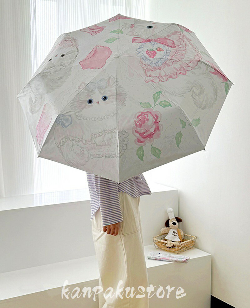 日傘 折りたたみ 遮光率100％ おりたたみ傘 自動開閉 猫柄 可愛い 傘 三段折 五段折 8本骨 ワンタッチ 完全遮光 晴雨兼用 雨傘 軽量 メンズ レディース キッズ 収納ケース UVカット 紫外線対策 遮光 雨傘 安全 撥水 頑丈 軽量 中学生 高校生 耐強風 日焼け防止 贈り物