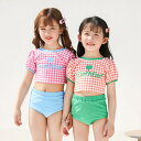 キッズ 水着 女の子 セパレート 子供 水着 UVカート トップス パンツ 幼稚園 保育園 上下セット ベビー 子供水着 キッズ水着 女の子水着 女児用 水遊び ジュニア キュート スクール プール ビーチ 海水浴 練習用 送料無料