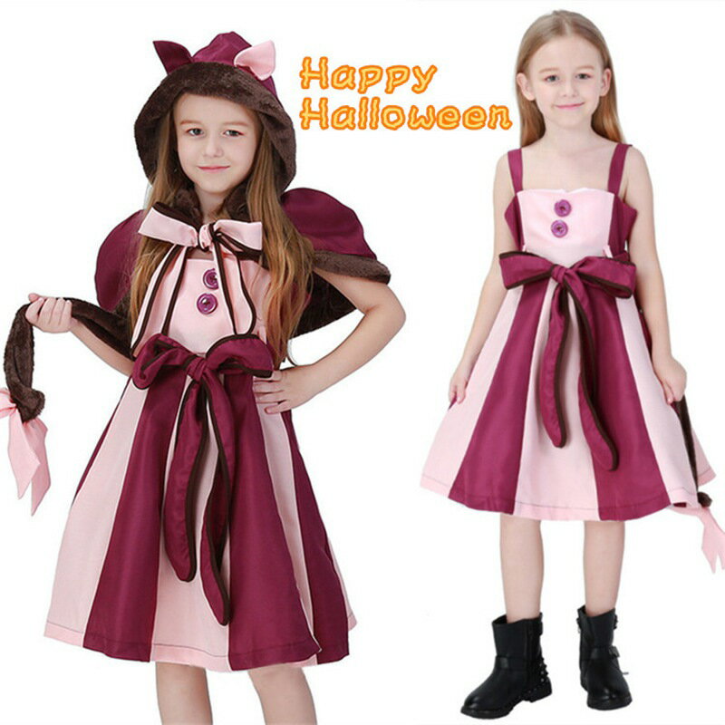 아이 할로윈 의상 옷차림 고양이 딸 코스프레 어린이용 고양이 딸 호박 고양이 동물 동물 의상 HALLOWEEN 가장 이벤트 아이 스테이지 무대 코스프레 의상 cos 학원 축제 신년회