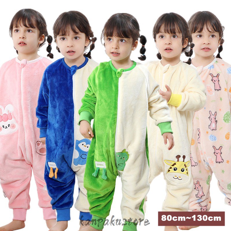 Rakuten - ベビー 着ぐるみ パジャマ キッズ ロンパース くま 動物 赤ちゃん 子供 カバーオール もこもこ あったか 男の子 女の子 秋冬 長袖 防寒 新生児 ベビー服 キャラクター ハロウィン コスプレ 衣装 クマ 仮装 裏起毛 プレゼント 百日祝い 妊婦 出産祝い ルームウェア