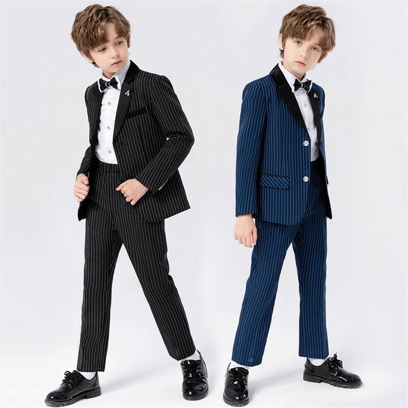 子供スーツ 入学式 卒業式 5点セット 男の子 フォーマル スーツ 子供服 コート 七五三 保育園 発表会 結婚式 ジャケット 長袖 キッズスーツ ベビースーツ...