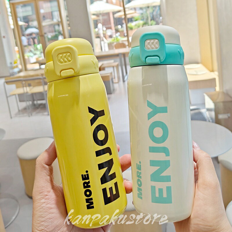 水筒 スポーツボトル 真空 断熱 520ml ストロー 魔法瓶 ステンレスボトル 保冷 保温 真空ボトル 持ち運び ワンタッチ ステンレス ボトル 保温ボトル 大人 男女兼用 マグボトル 漏れない おしゃれ 通勤 運動 遠足 オフィス スポーツ 登山 ジム キャンプ アウトドア 運動水筒 kanpakustore-10002480 関白ストア サンプル画像3