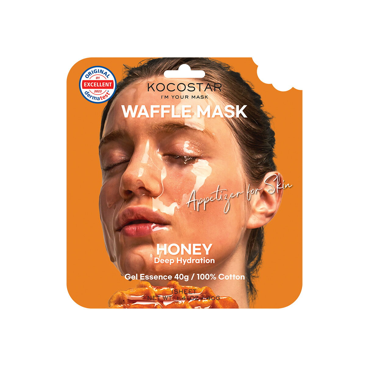  åץޥ ϥˡ KOCOSTAR WAFFLE MASK38gå ϥˡ HONEY Ϥߤ ޥѥ...