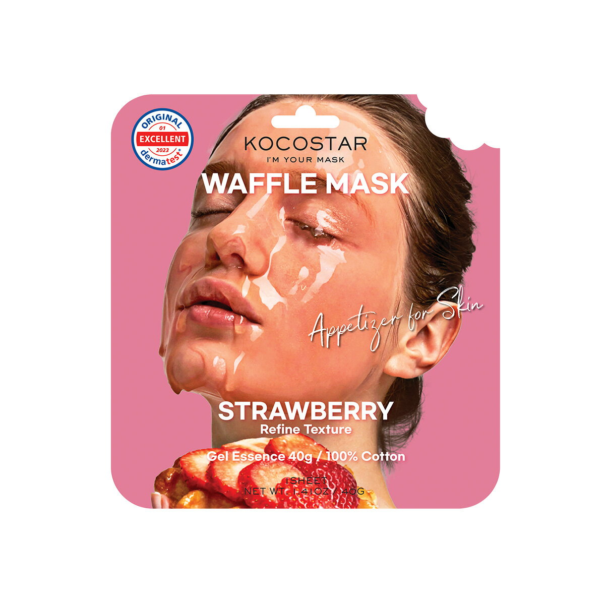  åץޥ KOCOSTAR WAFFLE MASKȥ٥꡼ 38gåꡡstrawberry ޥѥå...