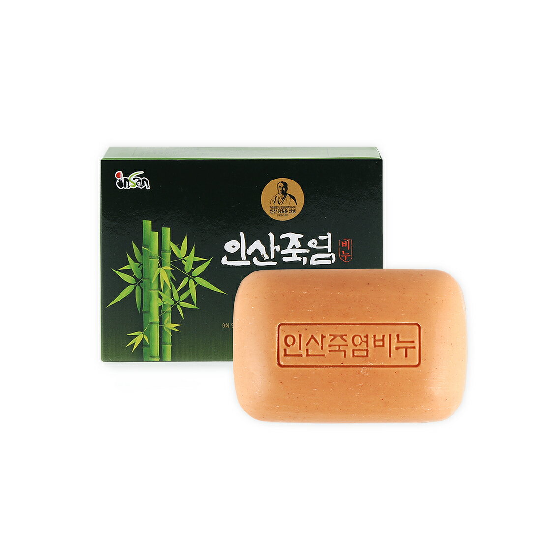 洗顔石鹸 INSAN 仁山竹塩石鹸 100g 仁山竹塩石鹸 100g 竹塩含有 保湿効果 肌のトラブルを緩和