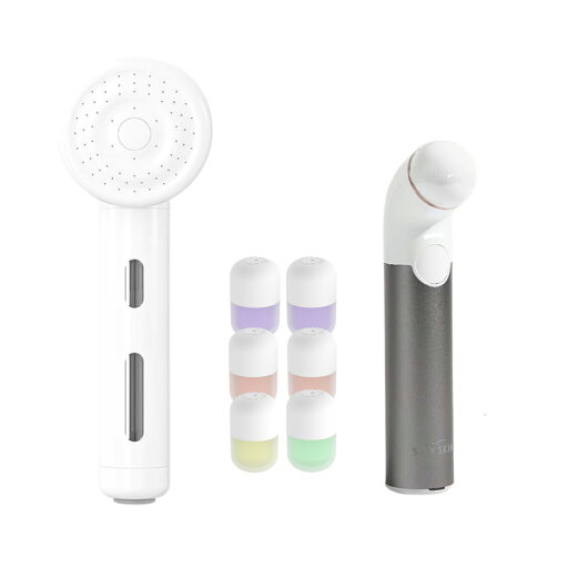 【美容2点セット】プラズマ 美顔器 セイスキン(SAY SKIN) オーロラ・ミー(AURORA-me)+SHIFT ビタミンカプセルシャワー シャワーヘッド ビタミンカプセル プラズマ美顔器 美顔機 美容機器 美容家電 プラズマ 入浴 ビタミンカプセル 塩素除去 頭皮ケア 【美容2点セット】プラズマ 美顔器 セイスキン(SAY SKIN) オーロラ・ミー(AURORA-me)+SHIFT ビタミンカプセルシャワー シャワーヘッド ビタミンカプセル プラズマ美顔器 美顔機 美容機器 美容家電 プラズマ 入浴 ビタミンカプセル 塩素除去 頭皮ケア