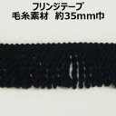 フリンジテープ毛糸 約35mm巾 エスニック おしゃれ 渕取り 手づくり ハンドメイド 手芸用品 ラッピング