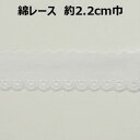 綿レース約2．2cm巾 2.2cm 22mm オフ ホワイト 片山 手づくり ハンドメイド 手芸用品