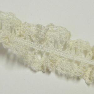 ニットレース【M売り】約1．8cm巾 1.8cm 18mm キナリ ベージュ 両山 伸縮性あり 手づくり ハンドメイド 手芸用品