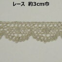 レース約3cm巾 3cm 30mm ベージュ 片山 手づくり ハンドメイド 手芸用品