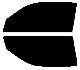 原料着色ハードコートフィルム　運転席、助手席　シルビア　S14S・CS14　カット済みカーフィルム　アイケーシー株式会社製のルミクールSDフィルムを使用