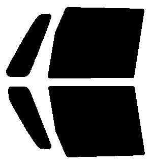 簡単ハードコートフィルム　運転席、助手席　NBOX　JF1・JF2 カット済みカーフィルム　 UVカット　車 窓 日よけ カットフィルム 送料無料　38ミクロン　槌屋ヤック