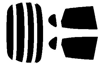 原料着色ハードコートフィルム　リヤセット　ストーリア M100S・M101S・M110S・M111S・M112S　カット済みカーフィルム　アイケーシー株式会社製のルミクールSDフィルムを使用